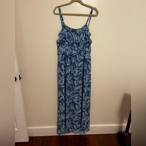 Lane Bryant Teal & Purple Maxi Dress